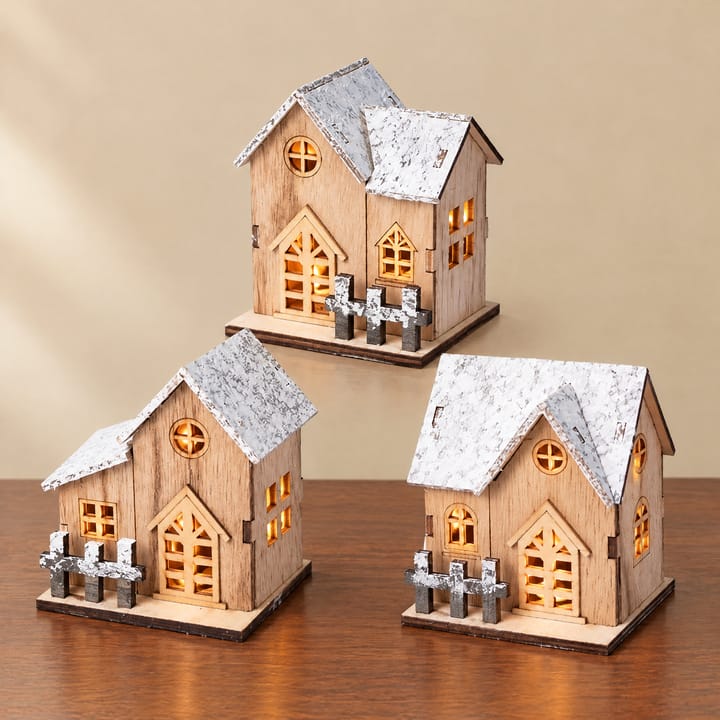 The Wooden Christmas Village House Kit